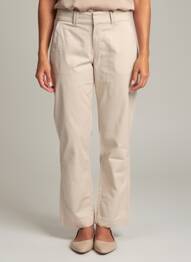 Jegging tissage popeline taille normale beige STREET ONE femme