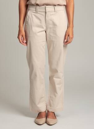 Jegging tissage popeline taille normale beige STREET ONE femme