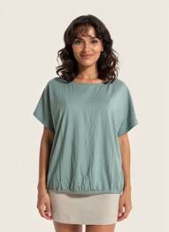 T-shirt stretch manches courtes bleu STREET ONE femme