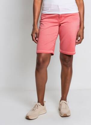 Bermuda coupe droite taille normale rouge STREET ONE femme