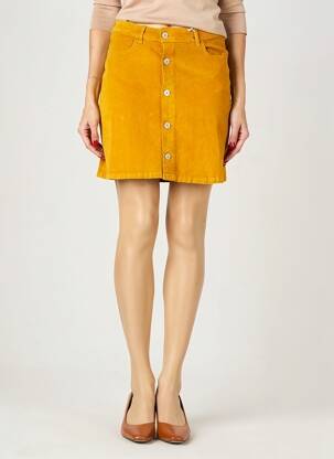 Jupe courte poches jaune KANOPE femme