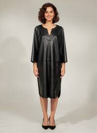 Robe mi-longue manches 3/4 manches 3/4 noir SPORTALM femme