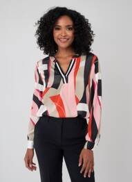 Blouse manches longues manches longues noir TUZZI femme