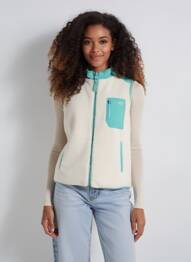 Polaire sans manche vert GUESS femme