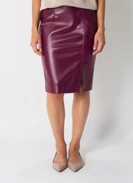 Jupe mi-longue doublure textile violet GUESS femme