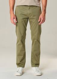 Pantalon chino tissage popeline taille normale vert FREEMAN T.PORTER homme