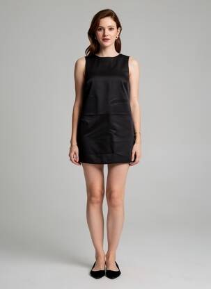 Robe courte sans manche sans manche noir H&M femme