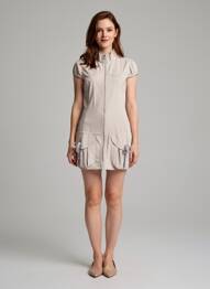 Robe courte manches courtes manches courtes beige SCULPTOR WORLDWIDE femme