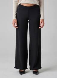 Pantalon flare stretch taille normale noir BOA femme