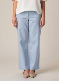Pantalon droit stretch taille haute bleu NA-KD femme