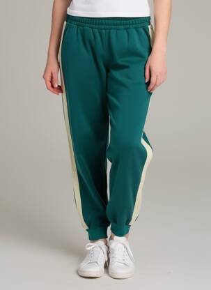 Jogging stretch taille normale vert SANS MARQUE femme