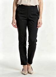 Pantalon slim taille élastique taille normale noir RECC femme