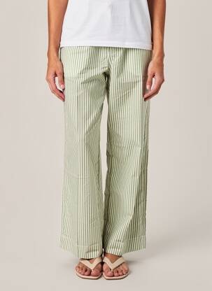 Pantalon droit tissage popeline taille normale vert BDG URBAN OUTFFITERS femme