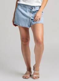 Jupe short  bleu ZARA femme