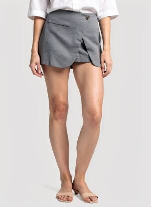 Jupe short  gris MAJE femme