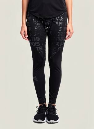 Legging tissage jersey taille normale noir ADIDAS femme