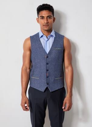 Gilet sans manche coupe cintrée bleu A FISH NAMED FRED homme