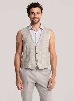 Gilet sans manche poches beige A FISH NAMED FRED homme