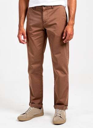 Pantalon chino stretch taille normale marron DSTREZZED homme