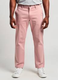 Pantalon chino stretch taille normale rose M5 BY MEYER homme