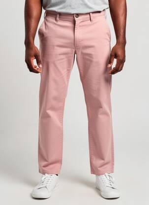 Pantalon chino stretch taille normale rose M5 BY MEYER homme