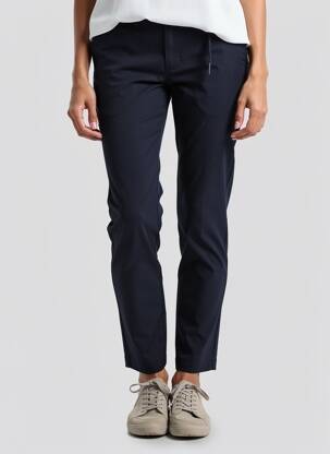 Pantalon chino tissage popeline taille normale bleu CONTE OF FLORENCE femme