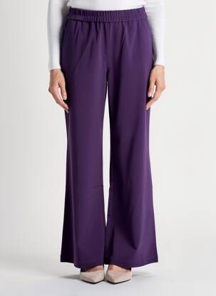 Pantalon flare stretch taille normale violet ZILCH femme