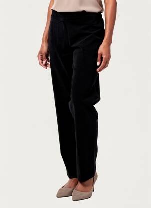 Pantalon droit stretch taille normale noir ZILCH femme