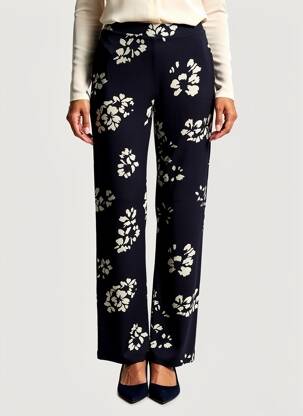 Pantalon droit stretch taille normale bleu ALEXANDER & JACOB femme
