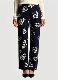 Pantalon droit stretch taille normale bleu ALEXANDER & JACOB femme