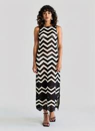 Robe longue sans manche sans manche noir ESQUALO femme