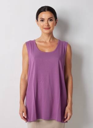 Débardeur stretch sans manche violet MASAI femme