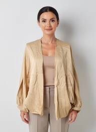 Veste chic col v beige MÊME ROAD femme