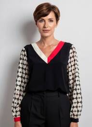 T-shirt manches longues manches longues noir AN II VITO femme