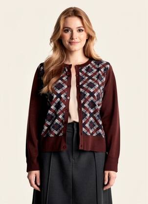 Gilet manches longues stretch marron NICE THINGS femme