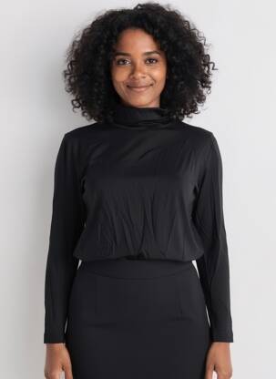 Sous-pull stretch manches longues noir MASAI femme