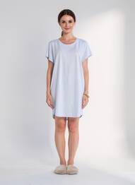 Chemise de nuit sérigraphie bleu TRIUMPH femme