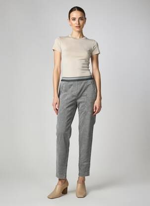 Pantalon droit stretch taille normale gris TONI femme