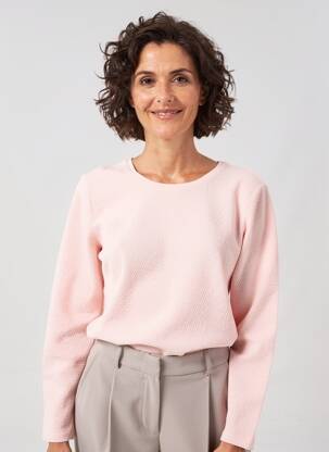 Top stretch manches longues rose BARBARA LEBEK femme