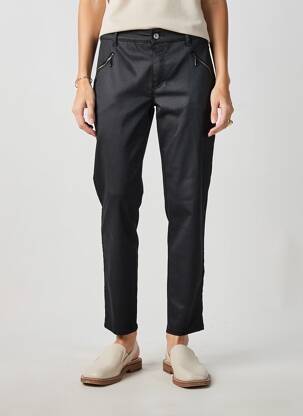 Pantalon slim stretch taille normale noir ANNA MONTANA femme