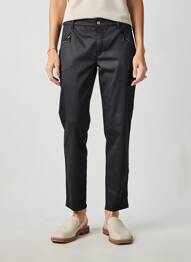 Pantalon slim stretch taille normale noir ANNA MONTANA femme