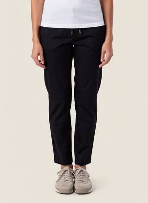 Pantalon slim taille élastique taille normale noir ANNA MONTANA femme