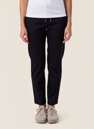 Pantalon slim taille élastique taille normale noir ANNA MONTANA femme
