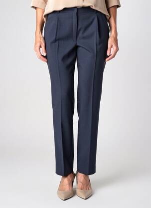 Pantalon droit taille élastique taille normale bleu GUY DUBOUIS femme