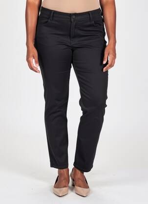 Pantalon slim tissage popeline taille normale noir BETTY BARCLAY femme