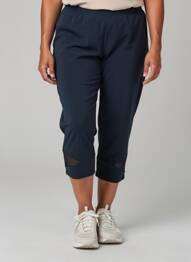 Pantacourt stretch taille normale bleu MERI & ESCA femme