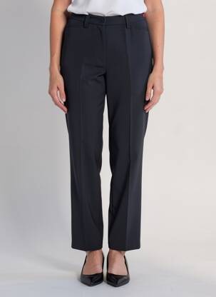Pantalon droit tissage crêpe taille normale noir GARDEUR femme