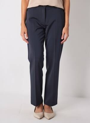 Pantalon droit tissage crêpe taille normale bleu GARDEUR femme