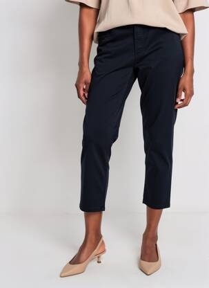 Pantacourt stretch taille normale bleu ANNA MONTANA femme