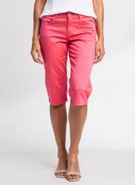 Corsaire tissage popeline taille normale rose LCDN femme